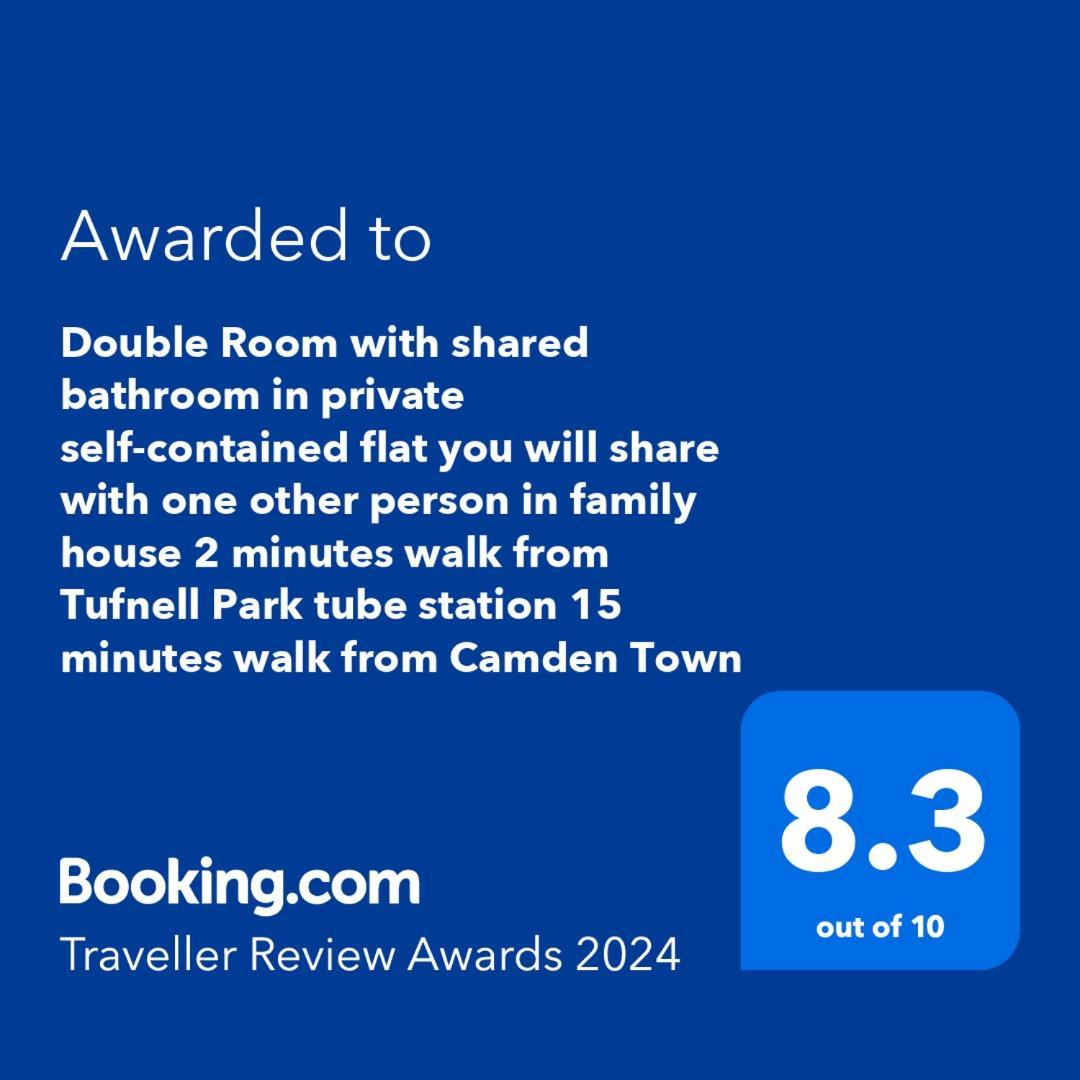 Self-Contained Flat On The 2Nd Floor You Will Share With One Other Guest, In A Family House 2 Minutes Walk From Tufnell Park Station 2Nd Floor With Stairs לונדון מראה חיצוני תמונה